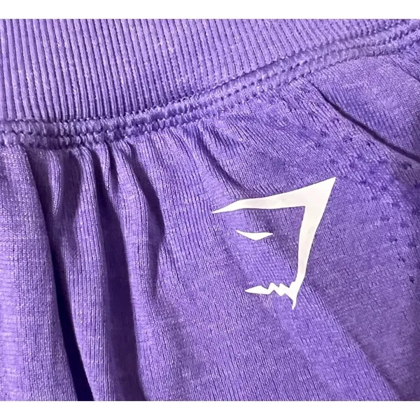 Gymshark Sport Shorts Purple Workout Running High‎ Waist Athletic Apparel 2-XS - Image 7