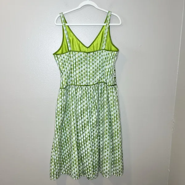 Y2K Dress‎ Midi Polka Stripe Whimsical Fairy Preppy 14 Cute Retro 50s Trad Wife - Image 5