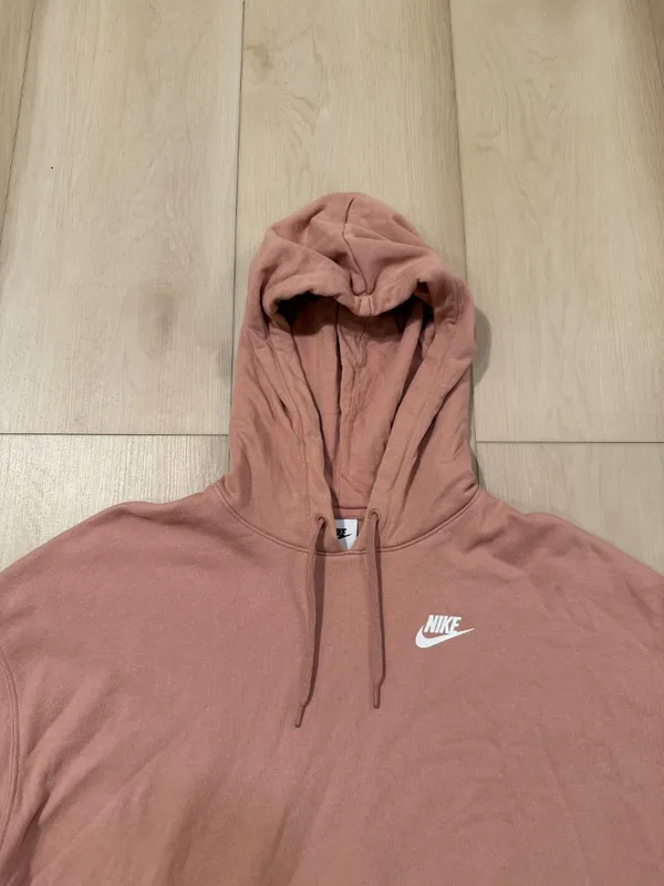 Nike Coral Cropped Hoodie Sweatshirt Women's Size Small - Image 3