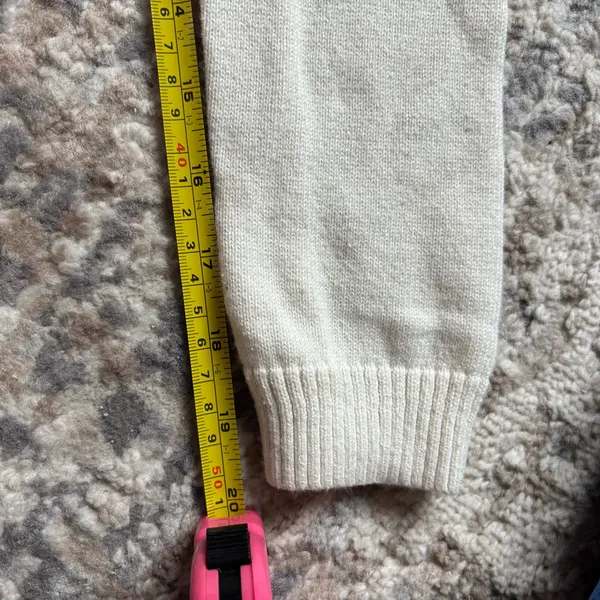M Hollister babydoll cream sweater - Image 6