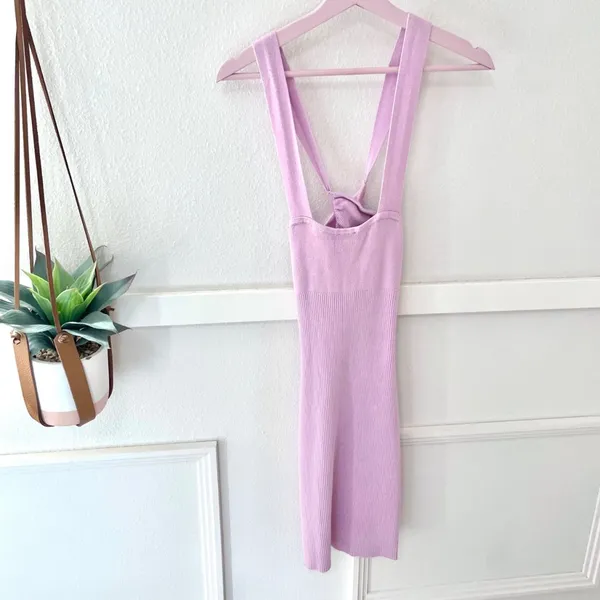NWOT Abercrombie & Fitch Knitted Dress in Light Pink Size M Tall - Image 3
