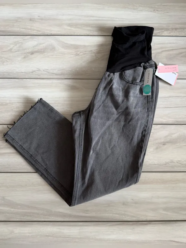 Motherhood Maternity Slim Straight Jeans Black Large NWT STITCH FIX - Image 6