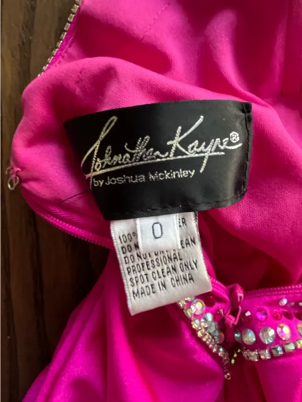 Johnathan Kayne Hot Pink Prom Dress - Image 5