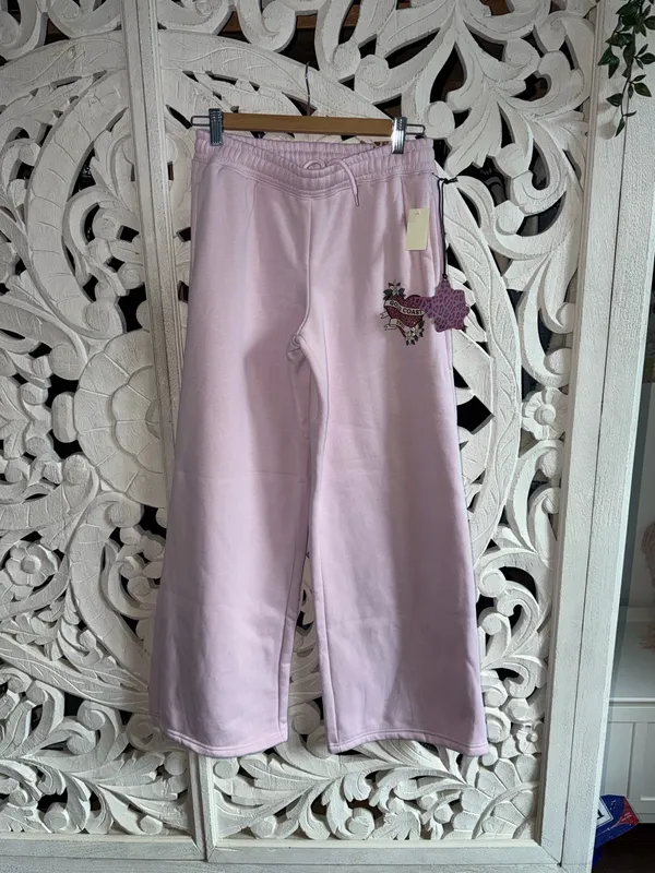 Deja for Aeropostale Pink Low-Rise Wide-Leg Sweatpants - Image 6