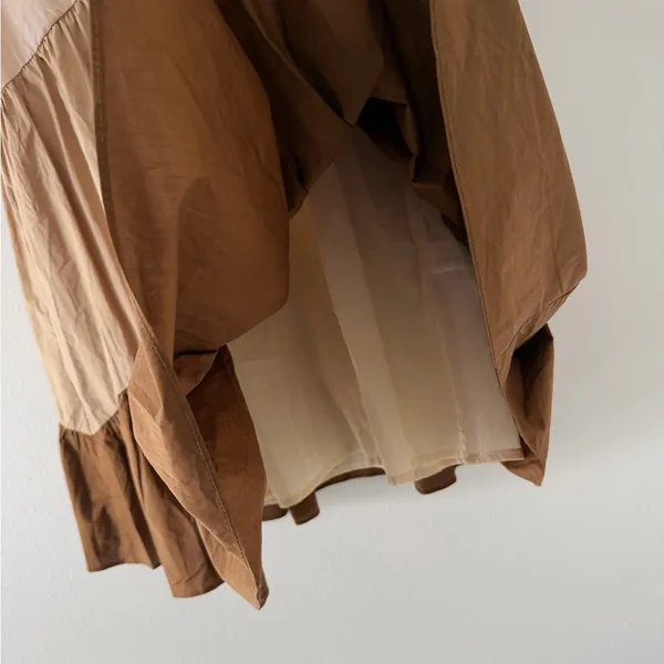 NWT- English Factor Neutral Quiet Luxury Colorblock Puff Sleeve Dress size small - Image 9