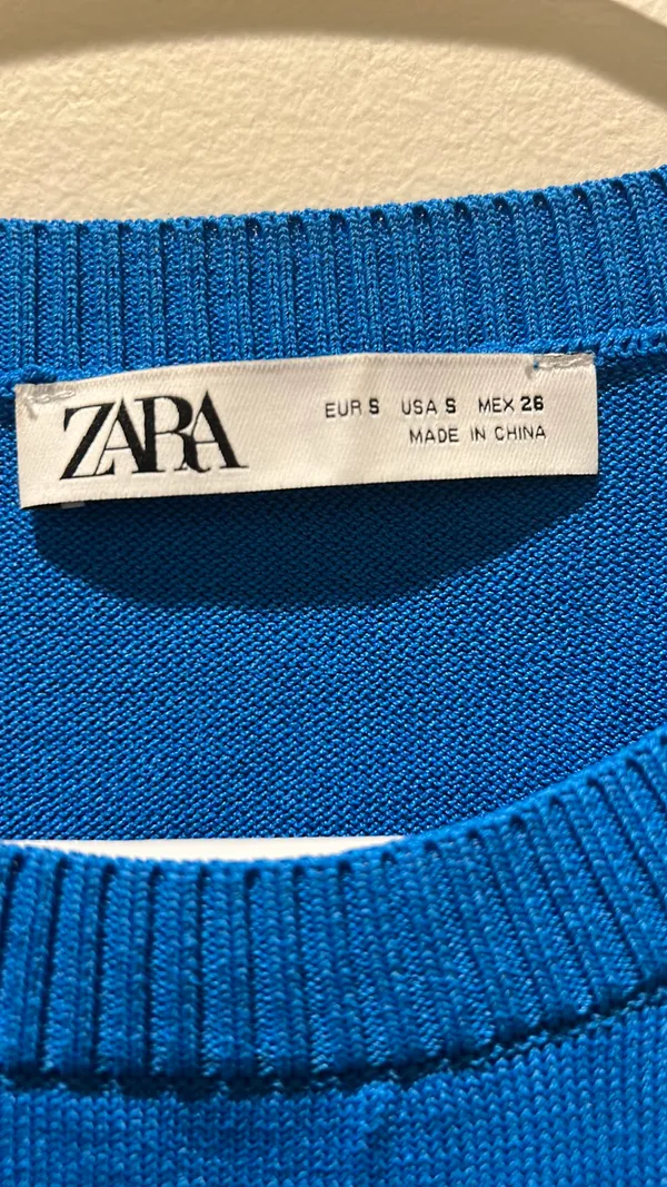 ZARA blue tank top sweater top - Image 2