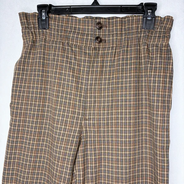 Madewell Plaid Paperbag Tapered Pants - Image 6