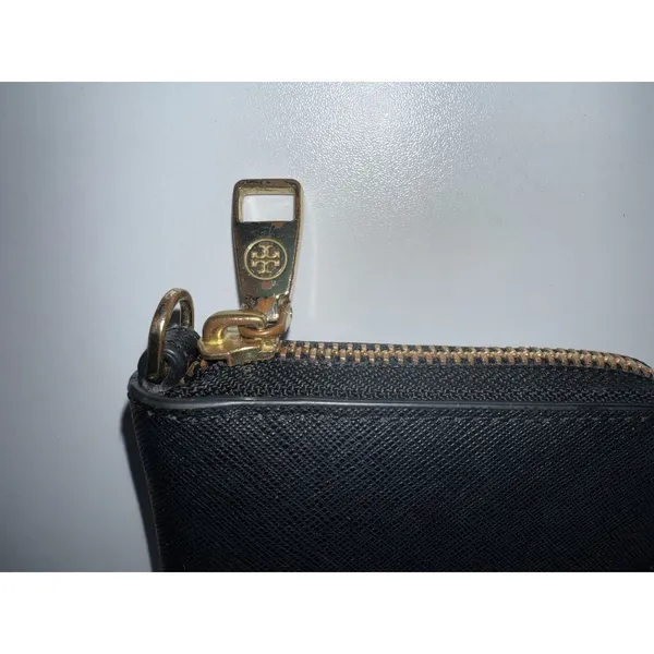 Tory Burch Black Emerson Zip‎ Passport Continental Wallet K - Image 6