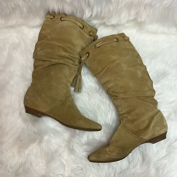 Arturo Chiang Slouch Boots Size‎ 8 Suede BIN 18 - Image 8