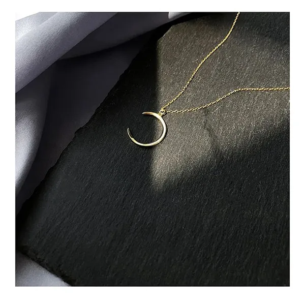 Boutique NWT Crescent Moon Necklace | Yellow‎ Gold Filled - Image 13