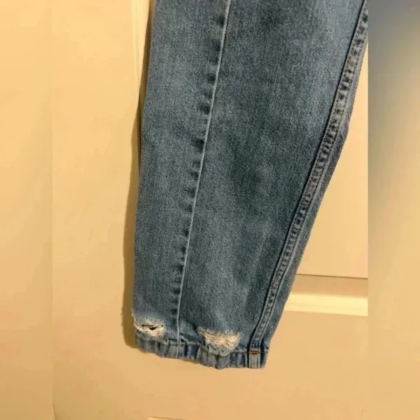 Free People We The Free‎ Women's Two Toned Patchwork Distressed Denim Jeans 24 - Image 6
