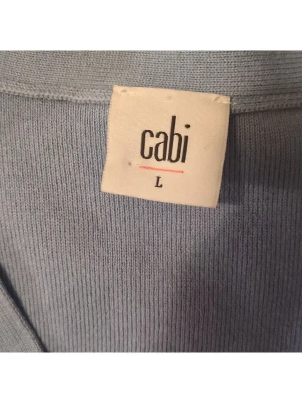 Cabi blue cardigan sweater size large - Image 3