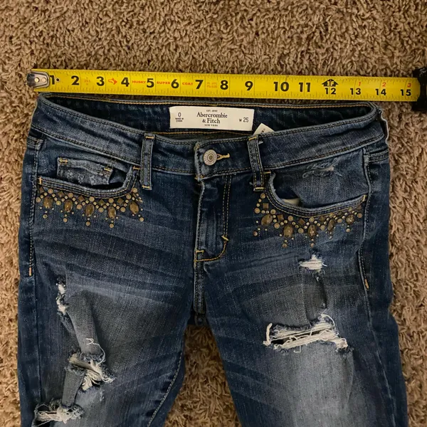 Abercrombie & Fitch Distressed Womens jeans size 0 / W25 - Image 11