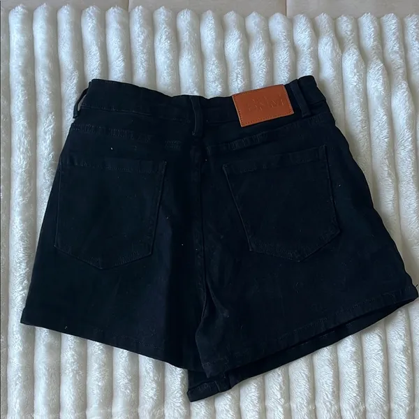 NWT Princess Polly Black Kaycie wrap skort black denim - Image 6