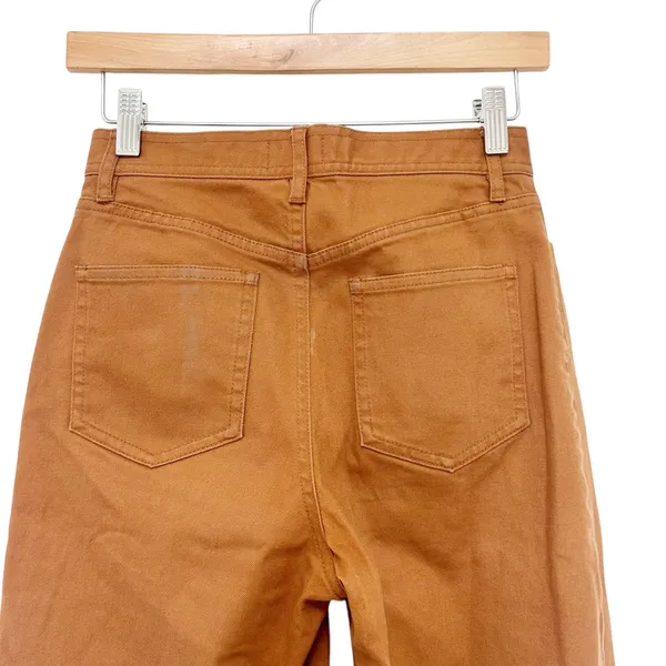Aritzia Wilfred Free Tan Wide Leg Canvas Pants Jeans Sz 0 - Image 5