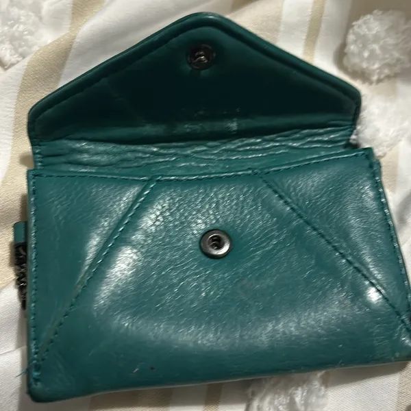 Aimee Kestenberg "Ashley Leather" Wallet Purse, in "Rainforest Green" - Image 8