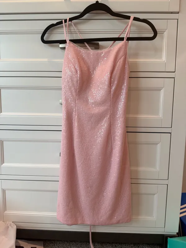Amazon Light pink sequin mini dress - Image 2