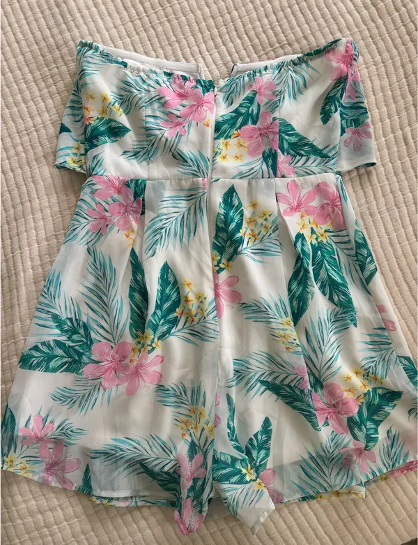 Pink Lily Romper - Image 2