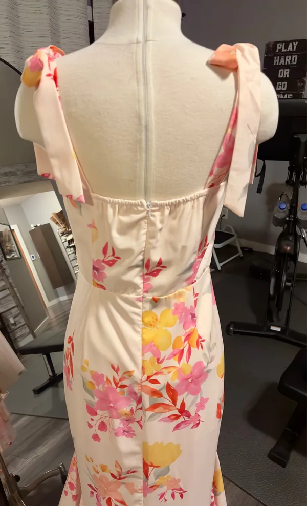Main Strip Floral Dress - Image 5