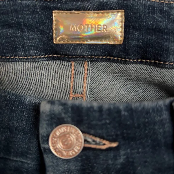 Mother Looker Ankle Fray Jeans Girl Crush‎ Dark Wash Skinny Denim 26 EUC - Image 3