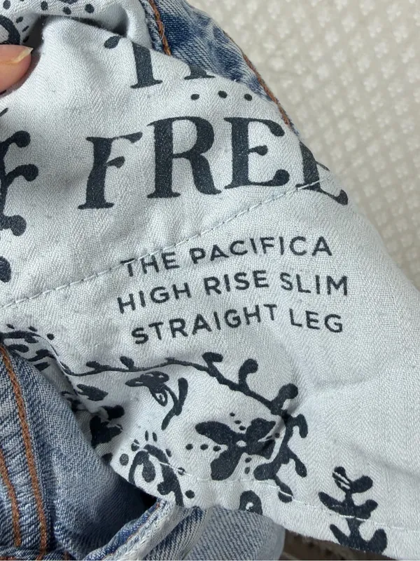 Free‎ People We The Free The Pacifica High Rise Slim Straight Leg Jeans - Image 5
