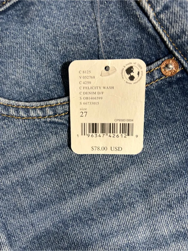 Free People We The Free Medium Blue Low Rise Slouch Denim Shorts Size 27 - Image 2