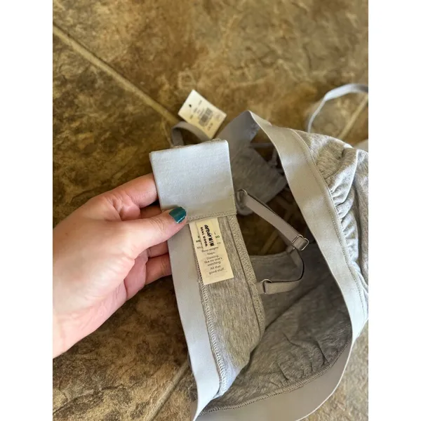 Aerie Real Good Strappy Side Lace Up Bralette Grey Size Medium - Image 7