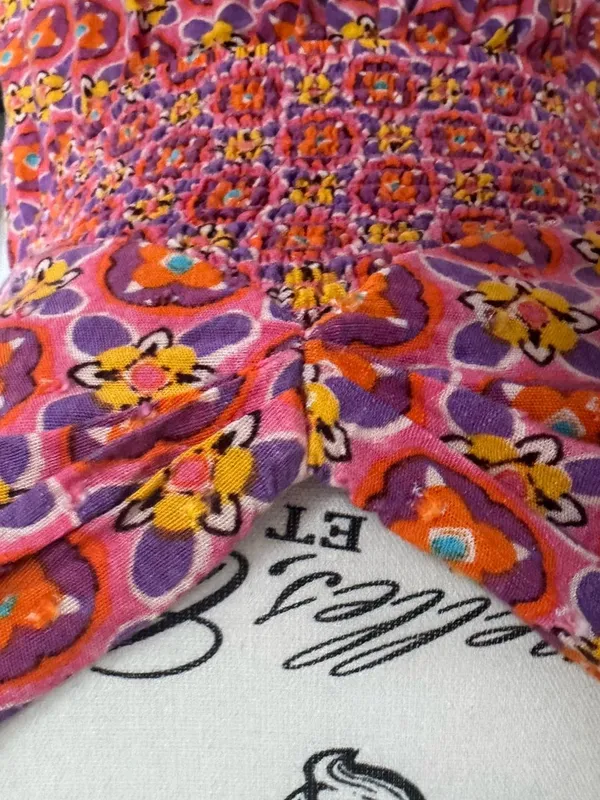 Aqua Pink Printed Bloomingdale’s Sun dress small - Image 5