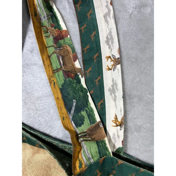 Handmade Deer Outdoors Print Tote Bag Nature Forest Shoulder Bag Canvas Style - Image 5
