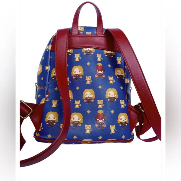 Captain Marvel Goose‎ Mini Backpack Excellent preowned loungefly - Image 3