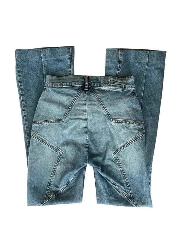 Revice Denim Women’s Venus Flares High Waist Star Rear Flared Jeans in Eclipse Wash 27 - Image 8