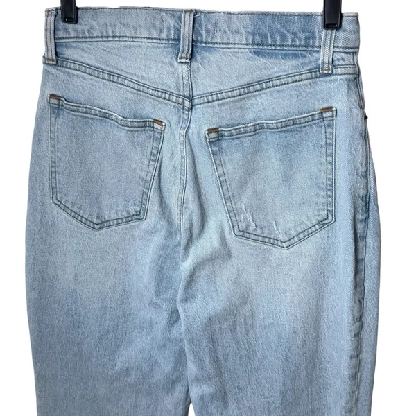 Abercrombie & Fitch 90s Straight Ultra‎ High Rise Denim Light Blue Capsule 6/28 - Image 6