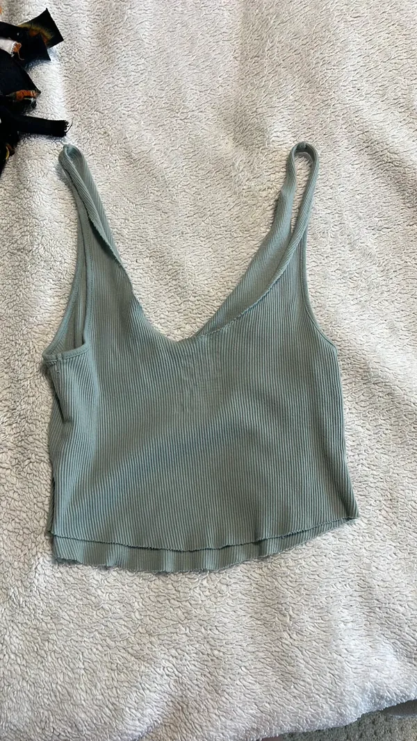 BDG Green Cropped Tank - Image 2