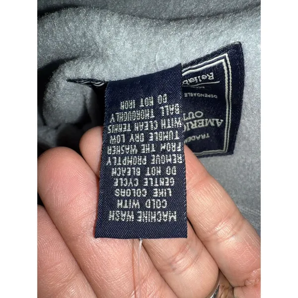 American Eagle NEW Women's M Performance Puffer Jacket Vest Down‎ Filled Gray - Image 5