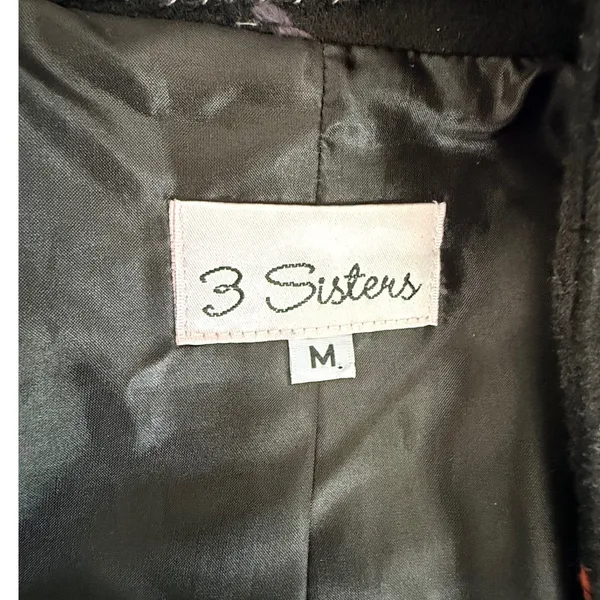 3 Sisters Womens Brown‎ Abstract Swirl Embroidered Cotton Jacket Size M 3S936 - Image 7