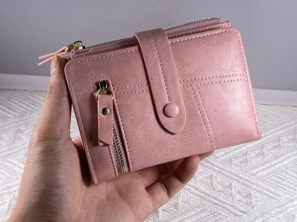 Wallet for Women,Trifold Snap Closure Wallet,Credit Card Holder Coin Purse - Image 10