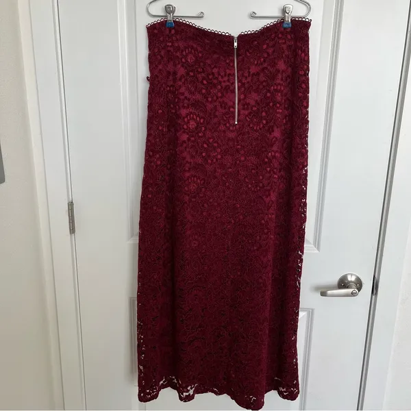 NEW Altar’d State Burgundy Maxi Skirt Size XXL NWT - Image 9