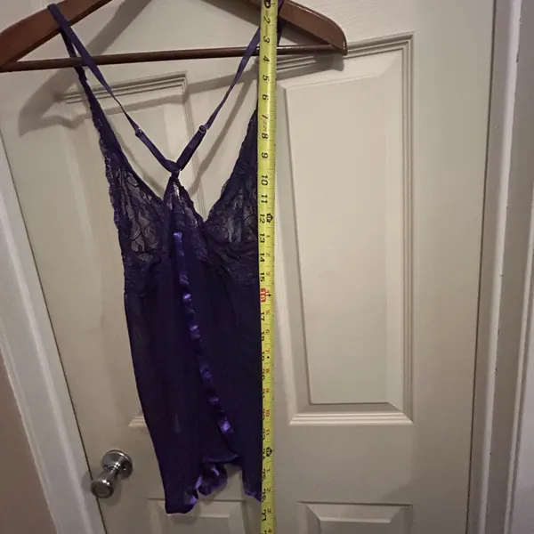 Avidlove Purple Lace criss cross strap Chemise - size medium - Image 9