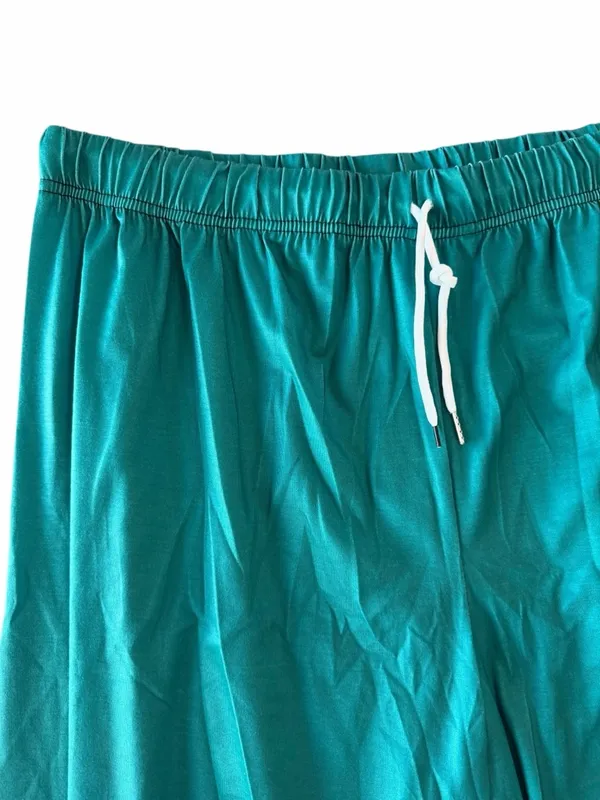 Women's Jade Green Pull On Drawstring Elastic Waist Straight Leg Pant Size XL #2 - Image 2