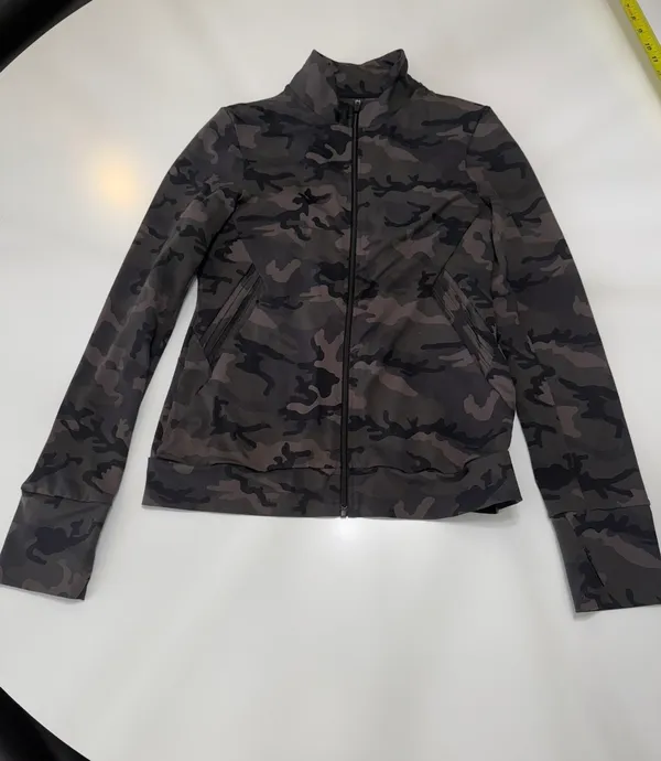 Fornia Camo Running Jacket Gray Size L - Image 2