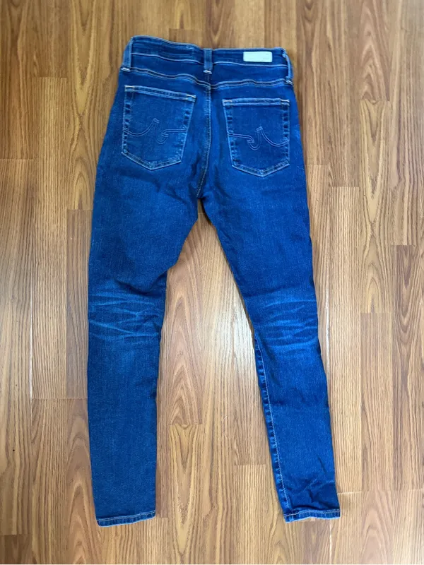 AG Adriano Goldschmied Farrah Skinny Ankle High Rise Distressed Jeans - Image 3