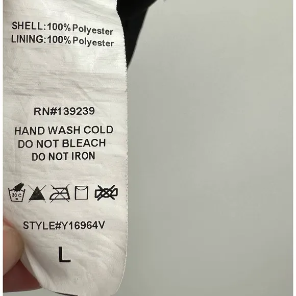 DO+BE size Large black tank‎ top zip up back - Image 6