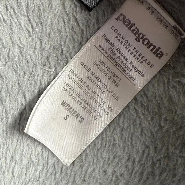 Patagonia Fleece Re-Tool Snap-T Pullover Gray Purple Polartec‎ Thermal Pro S - Image 6