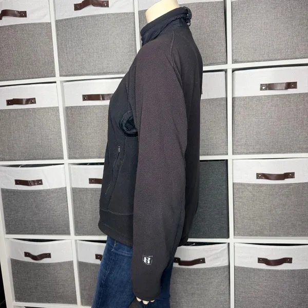 Patagonia Womens Jacket Medium Black Fleece Full Zip Regulator Polartec Sweater - Image 14