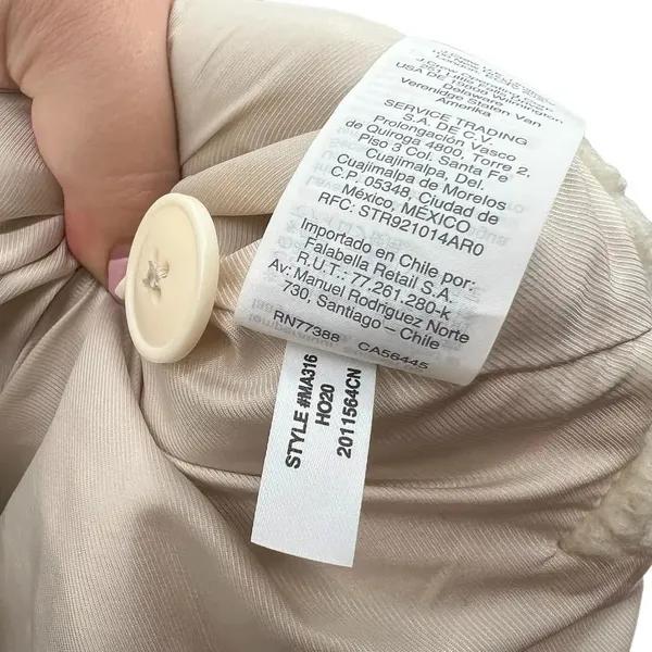Madewell Sherpa Walton‎ Shirt-Jacket Cream Ivory Button Down Size XS - Image 11