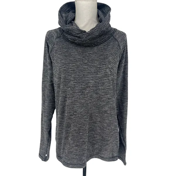 Lululemon Healthy Heart‎ Rulu Pullover Coco Pique Black 8 - Image 3