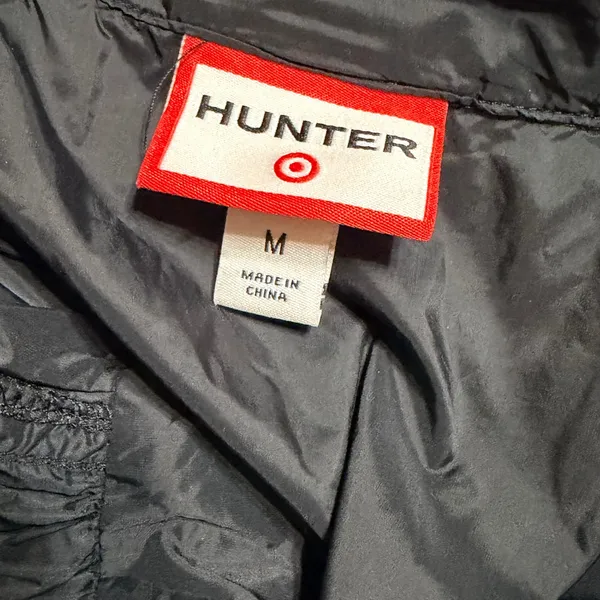 Hunter‎ for Target Womens Black Hooded Sleeveless Windbreaker Zip Front Dress M - Image 6