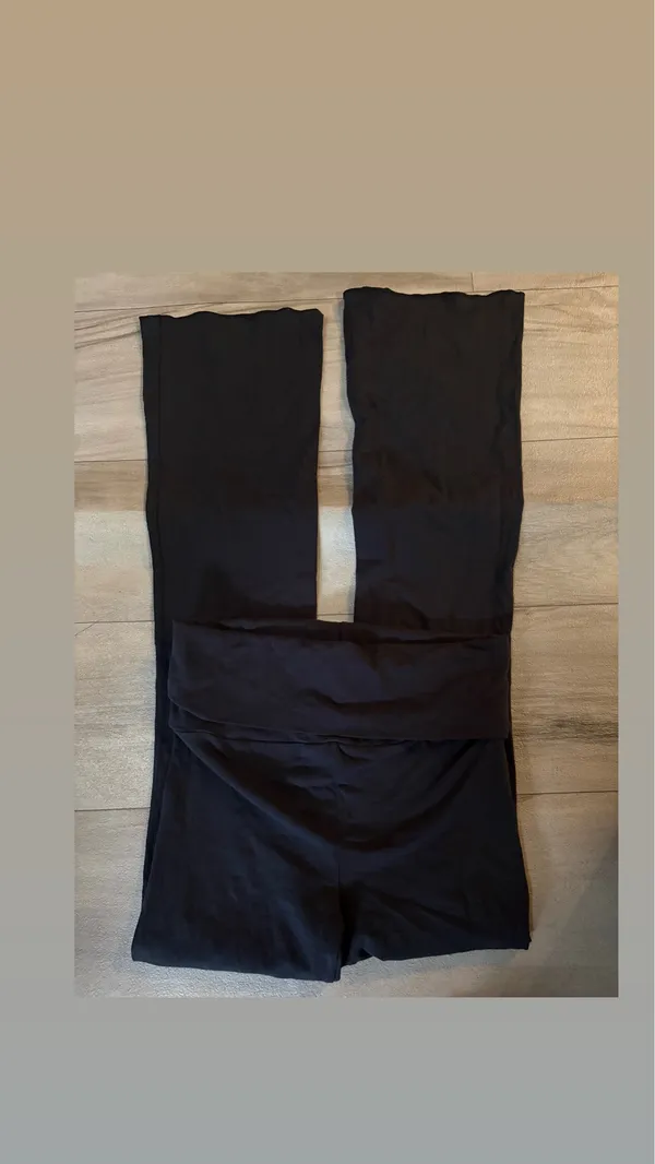 Skims cotton jersey maternity foldover pant Color soot - Image 2