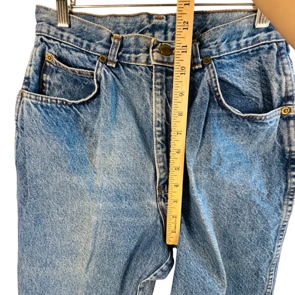 Chic Vintage High Rise Mom Jeans Made in USA Sz 26 Tapered Leg 90s‎ Denim - Image 8