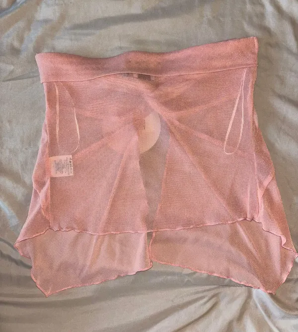 Princess Polly Pink Strapless Sheer Top - Image 2